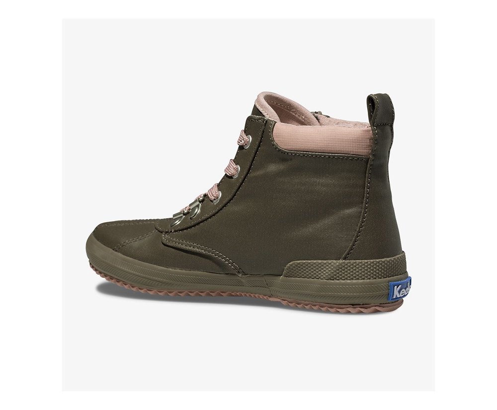 Botas Keds Niños Verde Oliva - Cyber Scout Coated Lona - 274-DRXMJA